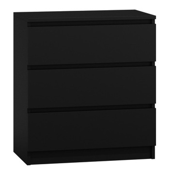 KOMODA SZAFKA DO SALONU M-3 CZARNA TOP