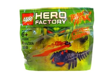 Кубики LEGO HERO FACTORY, сумка SCORPIO, червяк