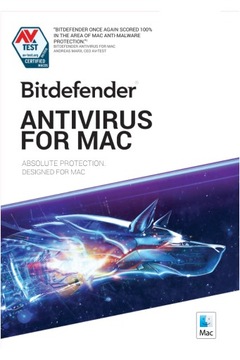 Bitdefender Antivirus for Mac 2021 - 1 st, 2 lata