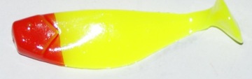Manns RIPPER 80mm Żółty fluo z czerwonym łbem