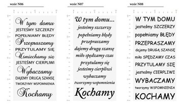 Naklejka W tym domu Napisy motywacyjne 180cm