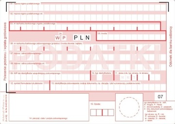 476-5M PODATKI POLECENIE PRZELEWU WPŁATA GOTÓWKI