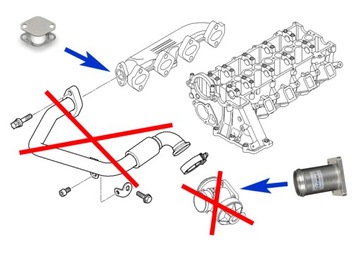 Замена пробки EGR BMW 2.0 2.5 3.0 D M47 M57