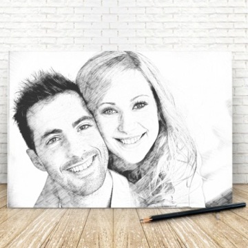 ЭСКИЗ ФОТОКРАСКИ на холсте в ПОДАРОК