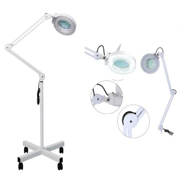 LAMPA KOSMETYCZNA DERMATOLOGICZNA Z LUPĄ 8dpi LED