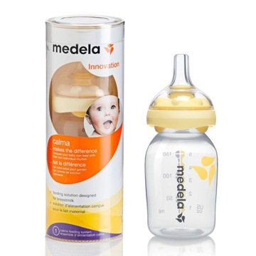 Medela Calma 150 мл, бутылочки 3x150 мл, пустышка Calma