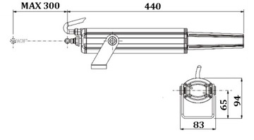 Шпиндельный оконный привод APRIMATIC ST-450N