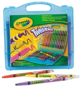 Набор цветных карандашей Crayola Twistables Чемодан TWISTABLES