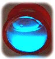 Plug tunel LIQUID glow LAVA glitter akrylowy 6mm