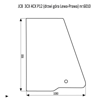 SZYBA W DRZWI JCB 3CX 4CX P12
