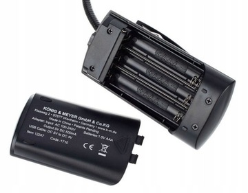 K&M 12244 2LED настольная лампа с 2 гибкими стойками