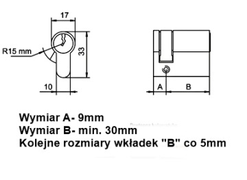 Замочная вставка LOB WJ54