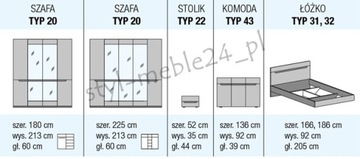 HEKTOR BED Белый матовый/белый глянец 160 или 180