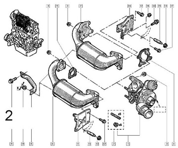 ПРОКЛАДКА ТУРБО RENAULT 1.9 DCI В СБОРЕ