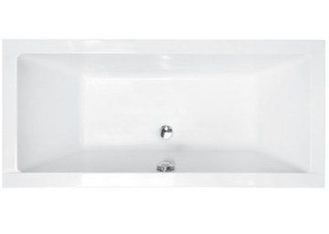 Wanna prostokątna QUADRO SLIM 175x80 + SYFON