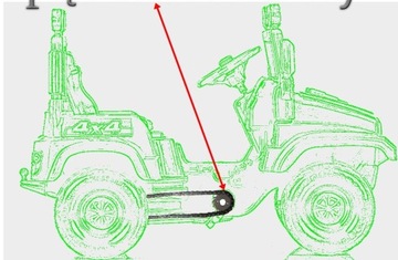 SAMOCHÓD TERENOWY JEEP NA PEDAŁY+ PRZYCZEPA+ŁOPATA