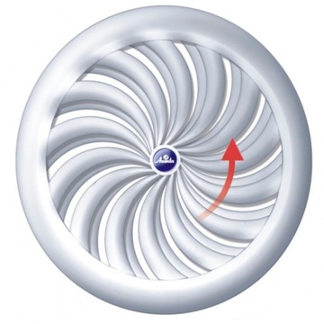 Kratka wentylacyjna okrągła 100 żaluzja AWENTA T95