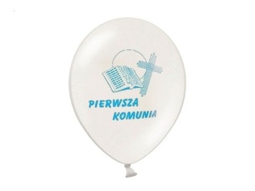 Balony komunijne komunia , na Komunię - Błękitne