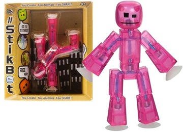 FIGURKA STIKBOT RÓŻOWA POZUJ NAGRYWAJ TM TOYS