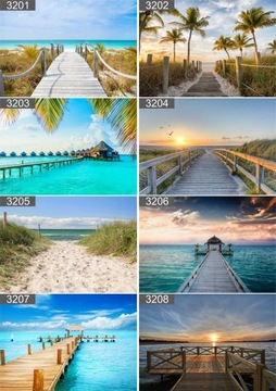 Plakat poster PLAŻA PALMY morze 70x50 cm max wybór