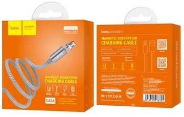 МАГНИТНЫЙ КАБЕЛЬ HOCO 100 СМ, 2 А USB MICRO-USB