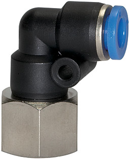 Złączka wtykowa kątowa 1/4w do węża 6mm GW