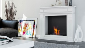 фото ориг. №3, Biofireplace november white portal english+ glass+ biofuel flavored