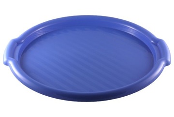 Taca plastikowa 34cm okrągła biała, beżowa
