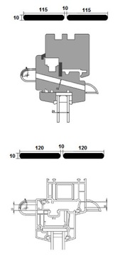 Оконные форточки VT 601 СВЕТЛО-КОРИЧНЕВЫЙ