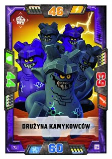 karta nr 71 Drużyna Kamykowcó lego nexo knights 2