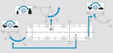 Доводчик ASSA ABLOY DC140 с замком, черный