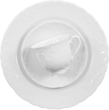 0001 SERWIS KAWOWY 12/39 ROCOCO ĆMIELÓW PORCELANA