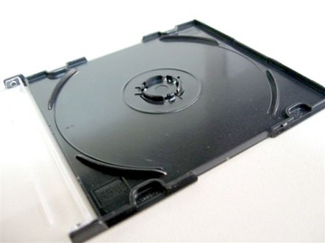 Pudełka CD x 1 na MINI płytki 8cm 25 szt czarne