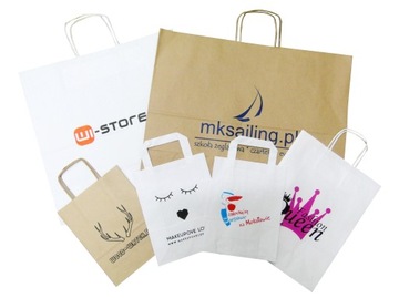 TORBA PAPIEROWA Z TWOIM LOGO A4 24x10x32 50 SZT