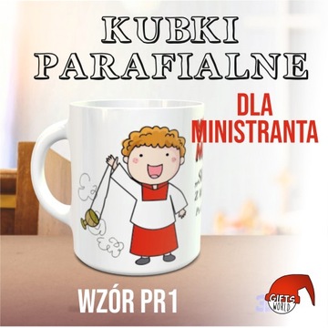 Kubek ministranta, prezent dla księdza, parafia