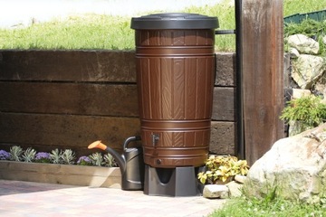 Контейнер Woodcan Brown Rain Barrel 265 л Idwo265-R222