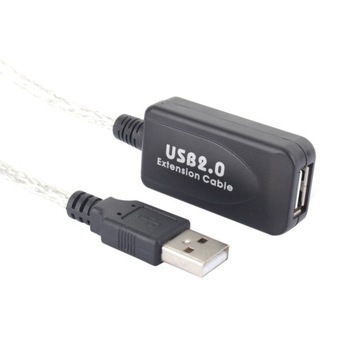 Przedłużacz kabel USB 2.0 aktywny 10 m przedłużka