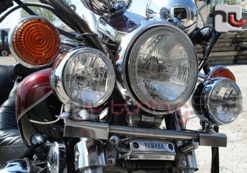 ХРОМИРОВАННАЯ световая панель __ATEST, габаритные фонари, Honda, Yamaha, Suzuki