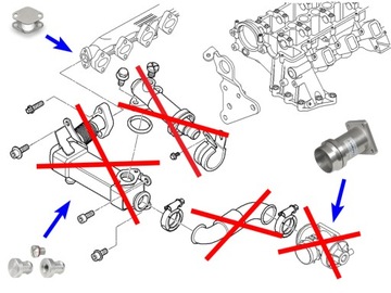 Замена заглушки EGR BMW E46 E60 E61 3.0 D M57N