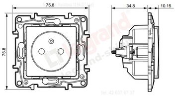 LEGRAND 664540 NILOE РОЗЕТКА 2P+Z 16A БЕЛАЯ