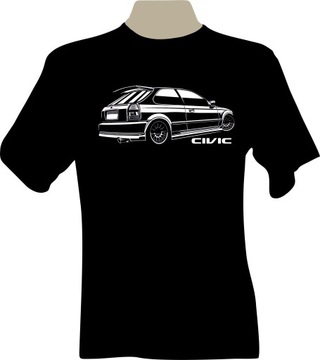 KOSZULKA T-shirt z nadrukiem Honda CIVIC VI gen.