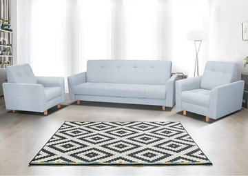 Komplet sofa kanapa + fotele SAGA salon