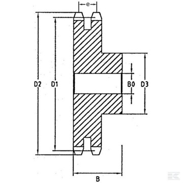 ЦЕПНОЕ КОЛЕСО 12B-2 3/4