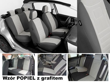 AUDI A2 99-05 POKROWCE NA FOTELE SAMOCHODOWE WELUR