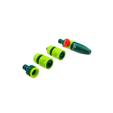 KOMPLET Zraszacz Pistolet Prosty Złączki 1/2''