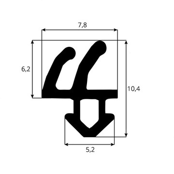 фото ориг. №6, Gasket window to windows black pvc black windows rehau s-1387 300mb
