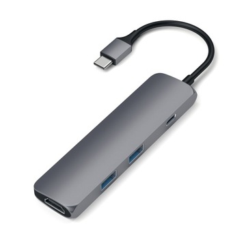 Satechi USB-C Slim Multiport Adapter Space Grey