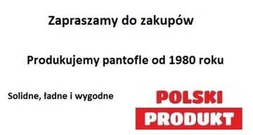 Polskie pantofle domowe serca kapcie - 35 - szare