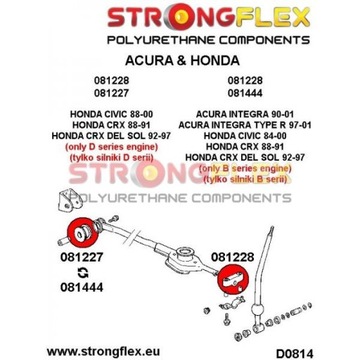 ZESTAW NAPRAWCZY DRĄŻKA ZMIANY BIEGÓW HONDA CIVIC