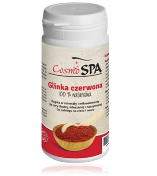 NATURALNA GLINKA CZERWONA 100 G, NACZYNKA CosmoSPA